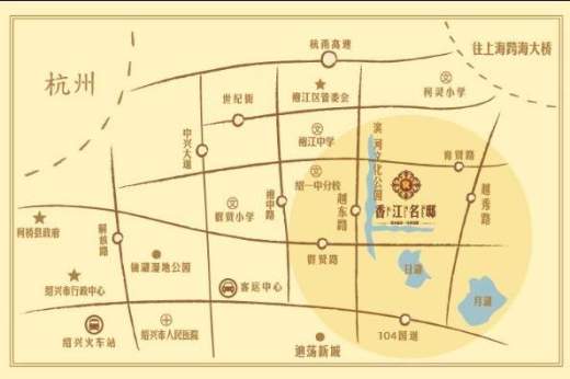 香江名邸位置图