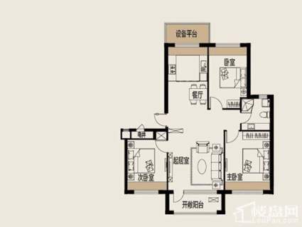 1号楼108平户型