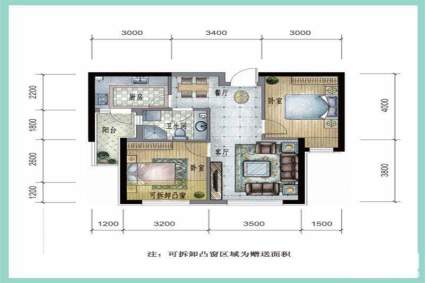 5、6、9号楼标准层B户型