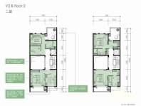 别墅V2中间套户型二层户型