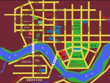 光辉社区·汉江国际位置图