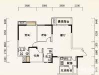 五期4、5号楼标准层5号房户型