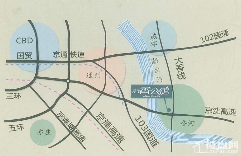 香公馆交通图