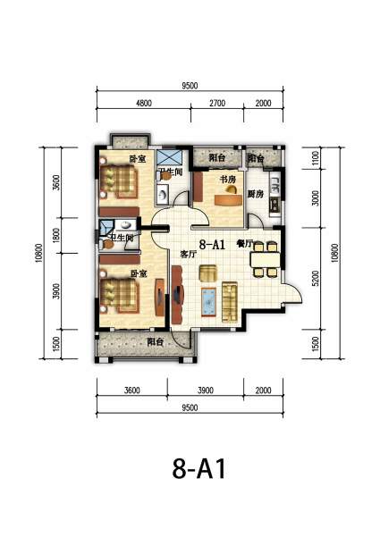 翰林世家8号楼户型图