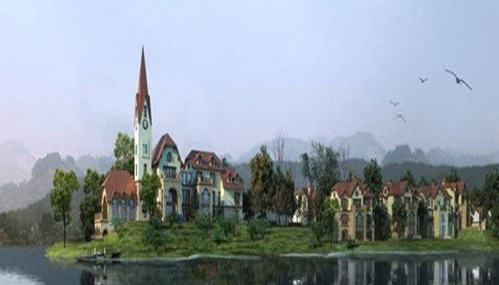 中海黎香湖位于重庆郊县南川大观黎香湖风景区（黎香湖水域旁）
