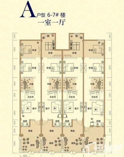 一期6-7#楼一层A户型