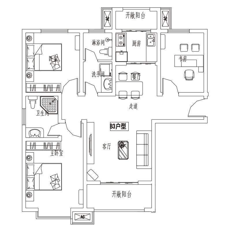 【6#】B3户型