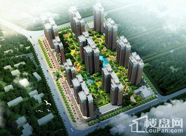 凯富南方鑫城项目景观鸟瞰图