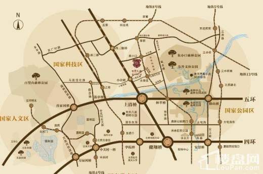 北京城建·世华龙樾位置图