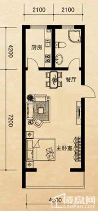 21号楼3门标准层G户型图