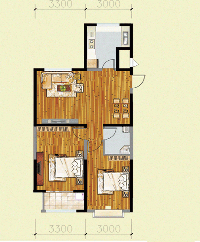 金山财富广场二期金辉华府户型图
