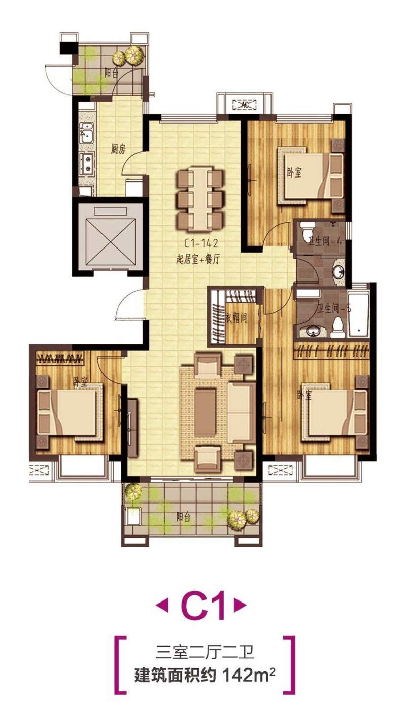 住宅C1户型图