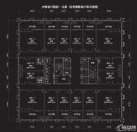 四号楼整层户型平面图