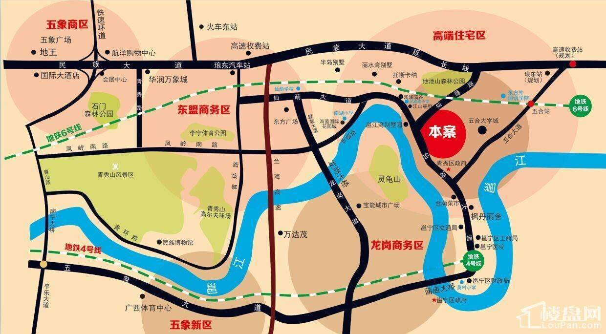 邕江湾交通图