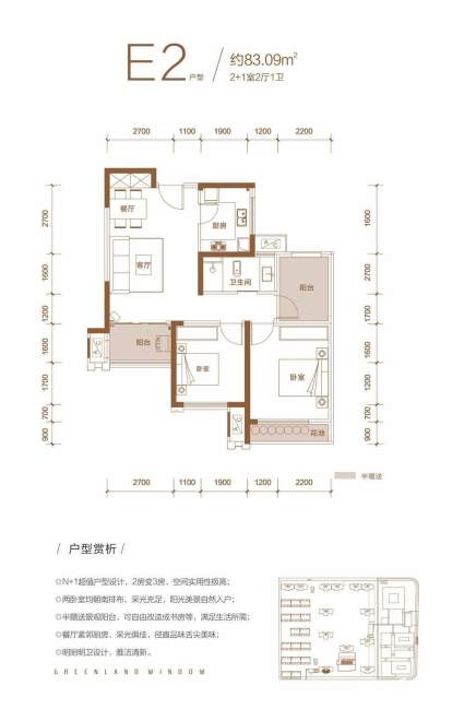 绿地之窗户型图