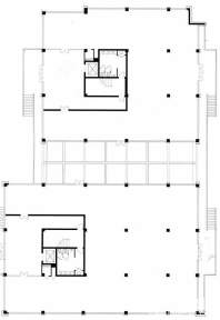 写字楼E栋1#-2#一层平面户型图