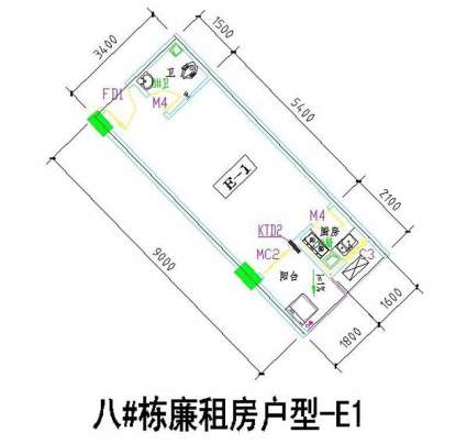 8号栋E-1户型