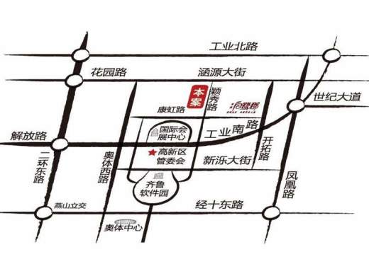 明湖·太学苑位置图