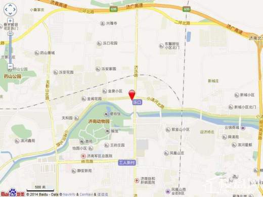 中国济南泺口皮革城位置图