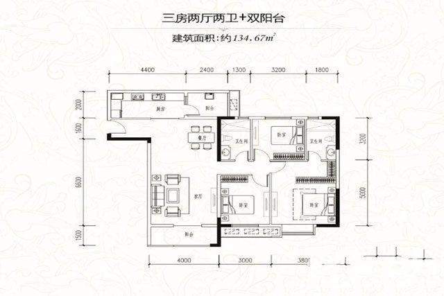 一期E栋90.45平户型图