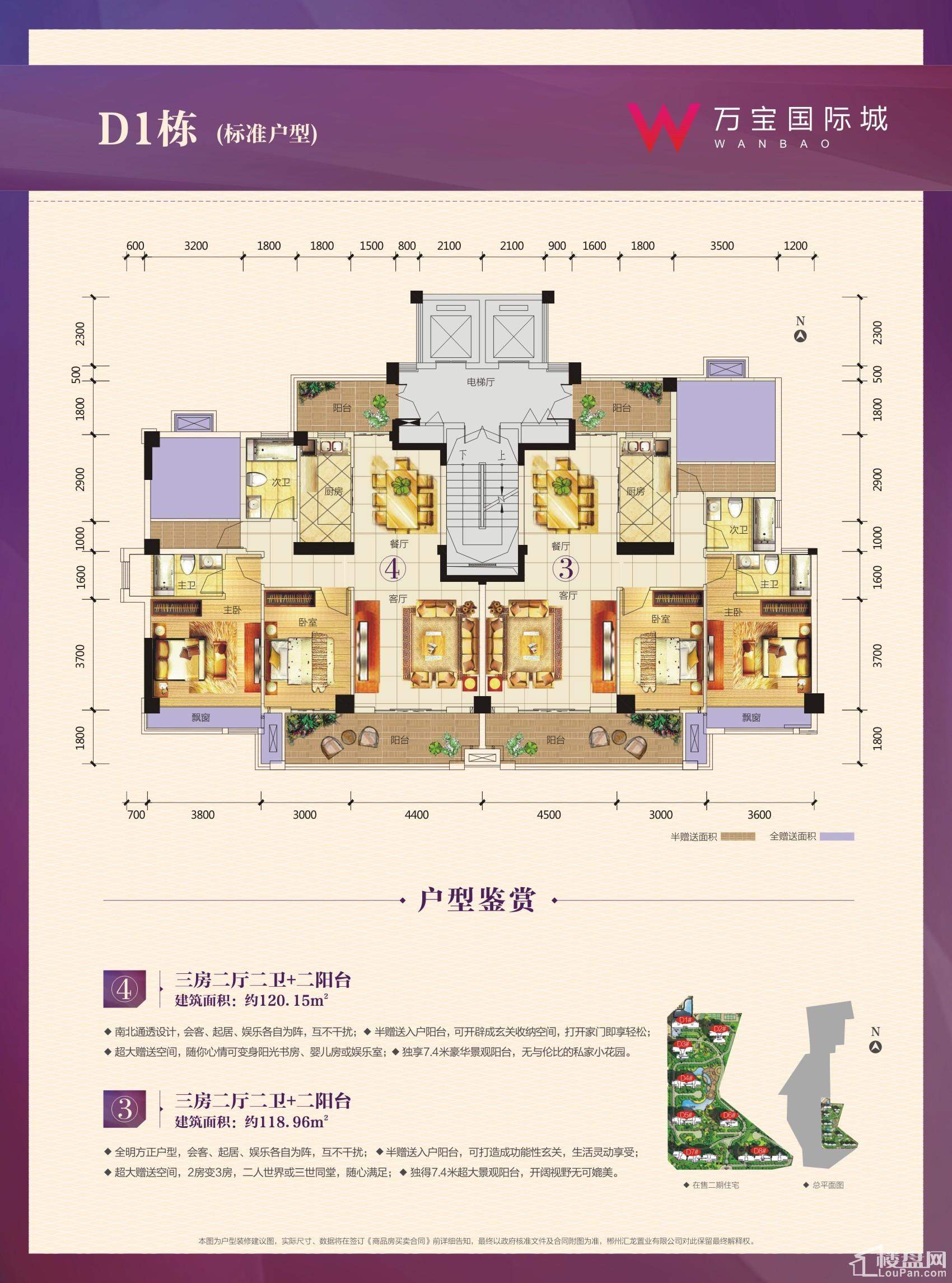 D1栋3/4号户型