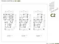 C2户型3、4、5层平面图