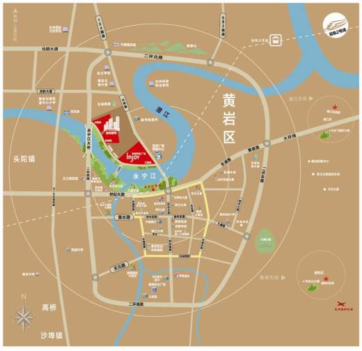 黄岩新城吾悦广场位置图