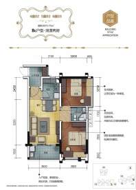 4座02单位/5座02单位/6座03单位 B6户型