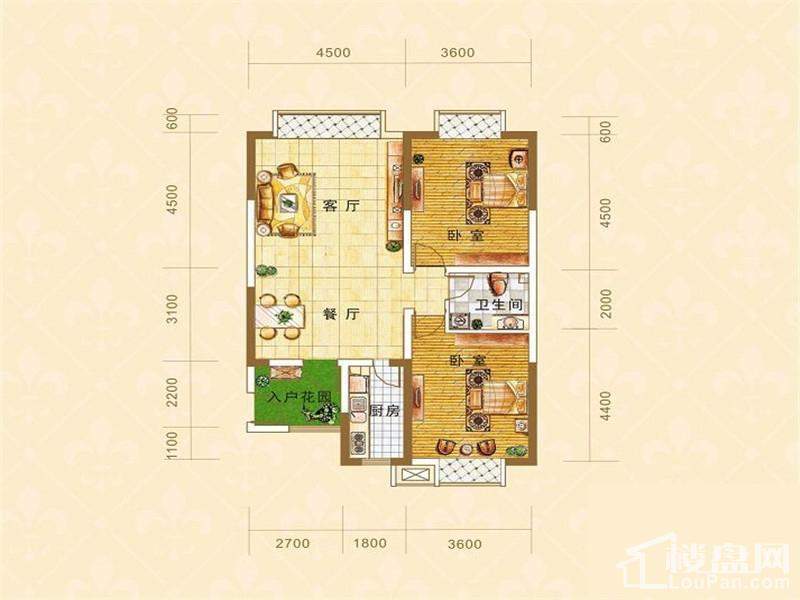 丁公桥商业广场C户型户型图