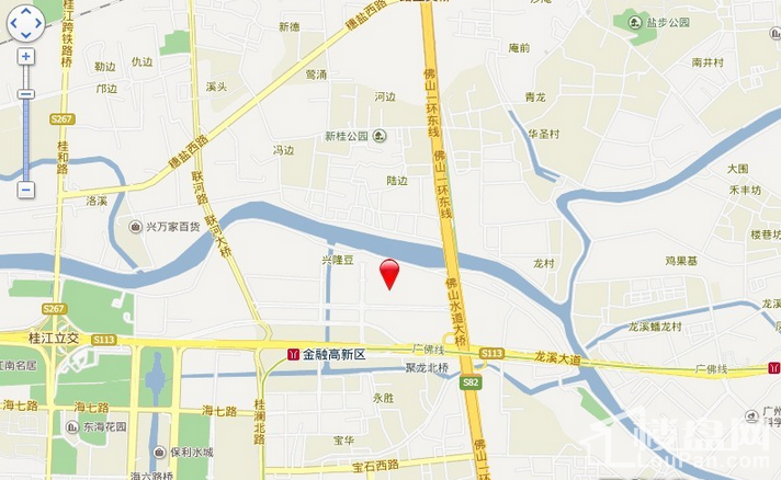 滨江1号交通坐标图