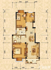 滨江1号B6户型图