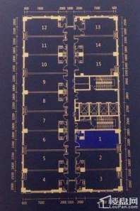 浩博星钻1/2号楼3F1号房户型图