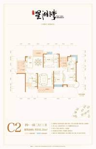 林邑星湖湾6栋C2户型