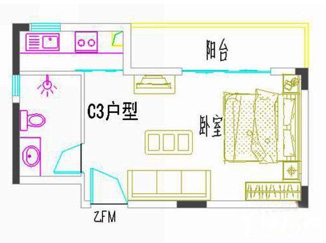 黑石九英里C3户型