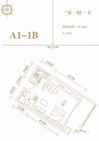 棕榈半岛国际公寓A1-1B户型