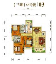 恒大绿洲三期53号楼03户型