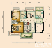 国鹏·润德学府1/2/3栋D户型