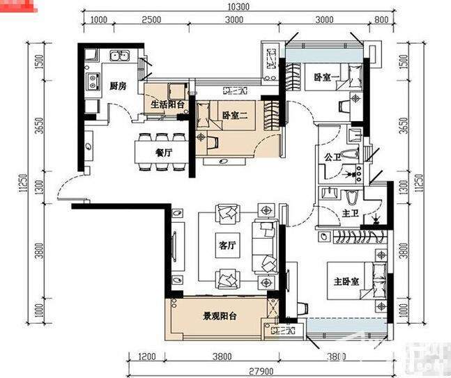 海伦堡·海伦湾4栋01户型