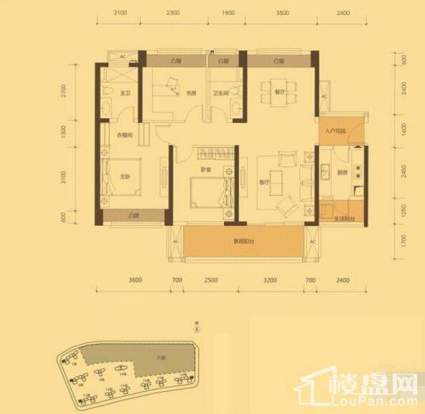 六期D6-D7栋G2户型图