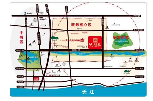 皖投·天下名筑邻街位置图