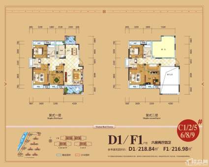 D1/F1户型（复式）