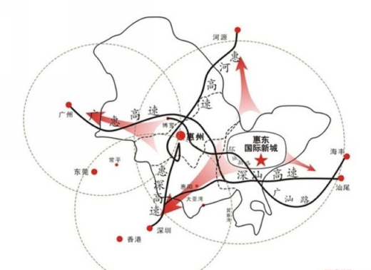 惠东国际新城位置图