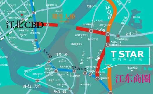 T STAR时尚假日广场位置图