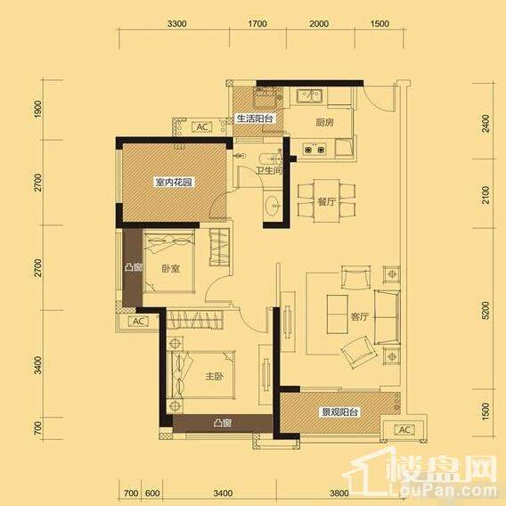 C区1-9栋A户型