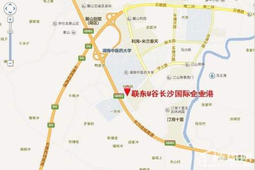 联东U谷长沙国际企业港位置图