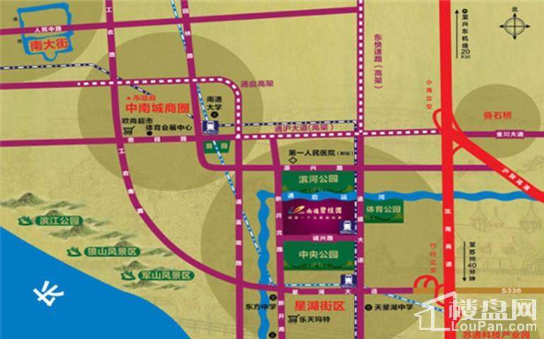 南通碧桂园位置交通图