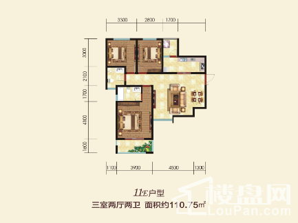 11号楼E户型