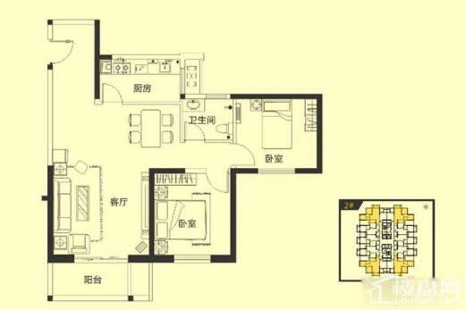 威望未来城悦居户型图