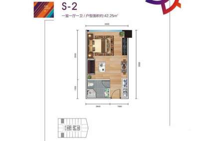 港湘新天地S2户型图