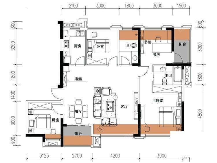 天元涉外景园C8栋-03户型